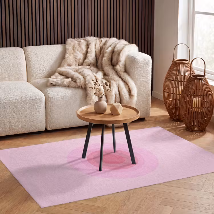 Vloerkleed - Patroon - Cirkels - Abstract - Roze - Modern — 3