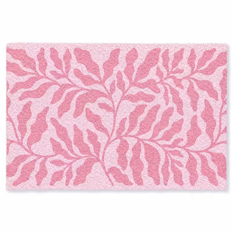 Vloerkleed - Planten - Organisch - Abstract - Modern - Roze — 1