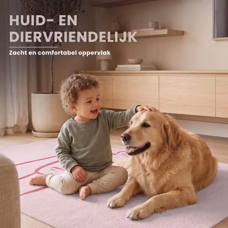 Vloerkleed - Vrouw - Portret - Abstract - Lijnkunst - Rood — 6