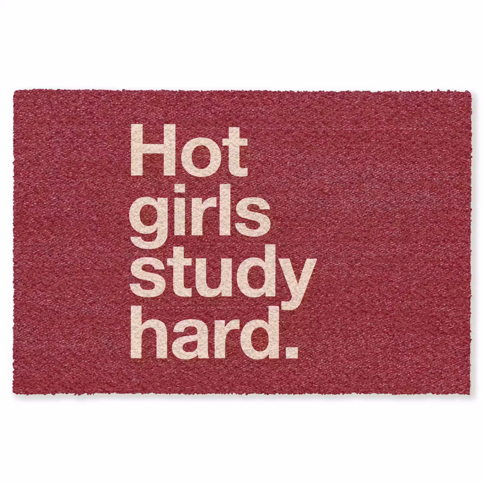 Vloerkleed - Tekst - Studie - Motivatie - Modern - Rood — 1