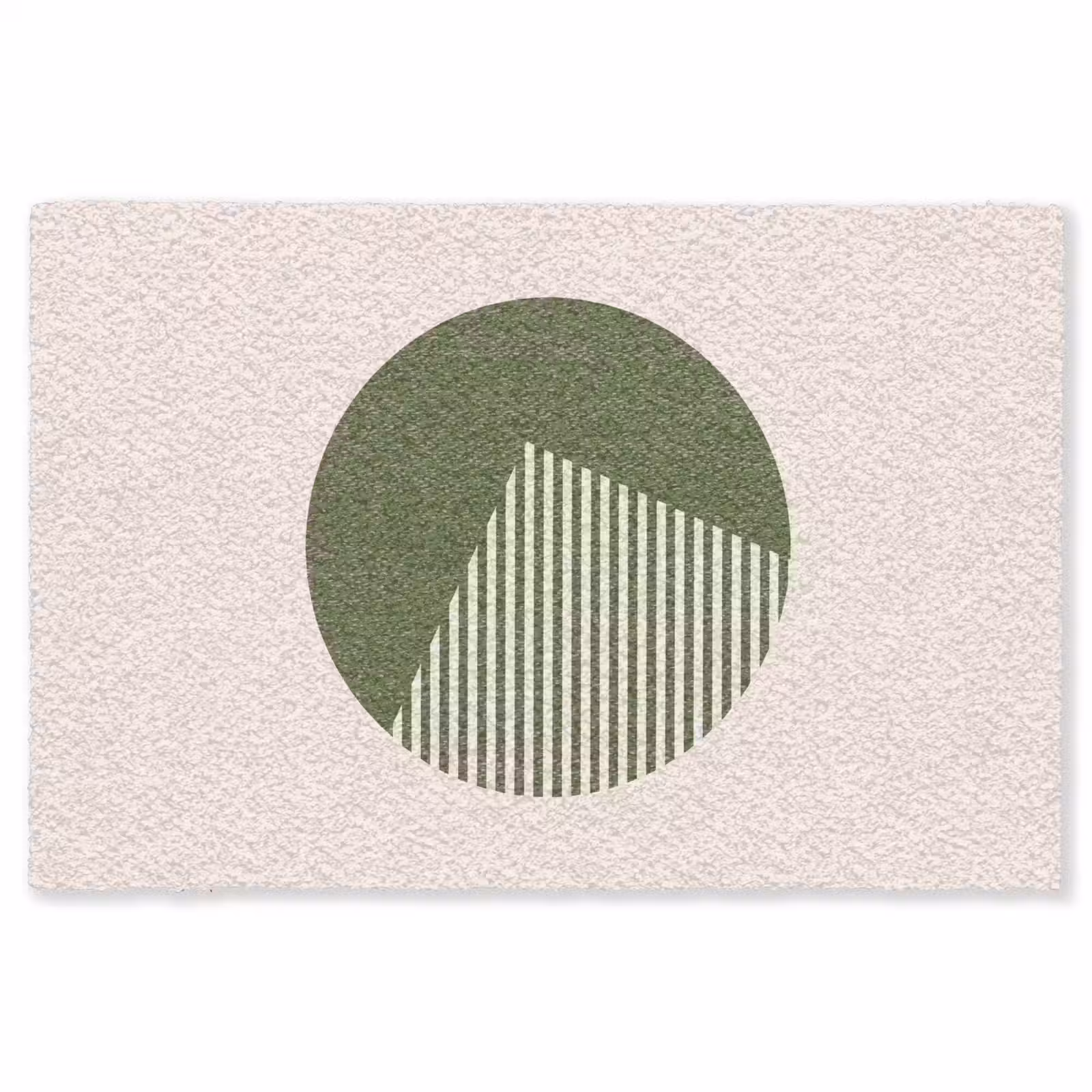 Vloerkleed - Cirkel - Strepen - Geometrisch - Abstract - Groen — 1
