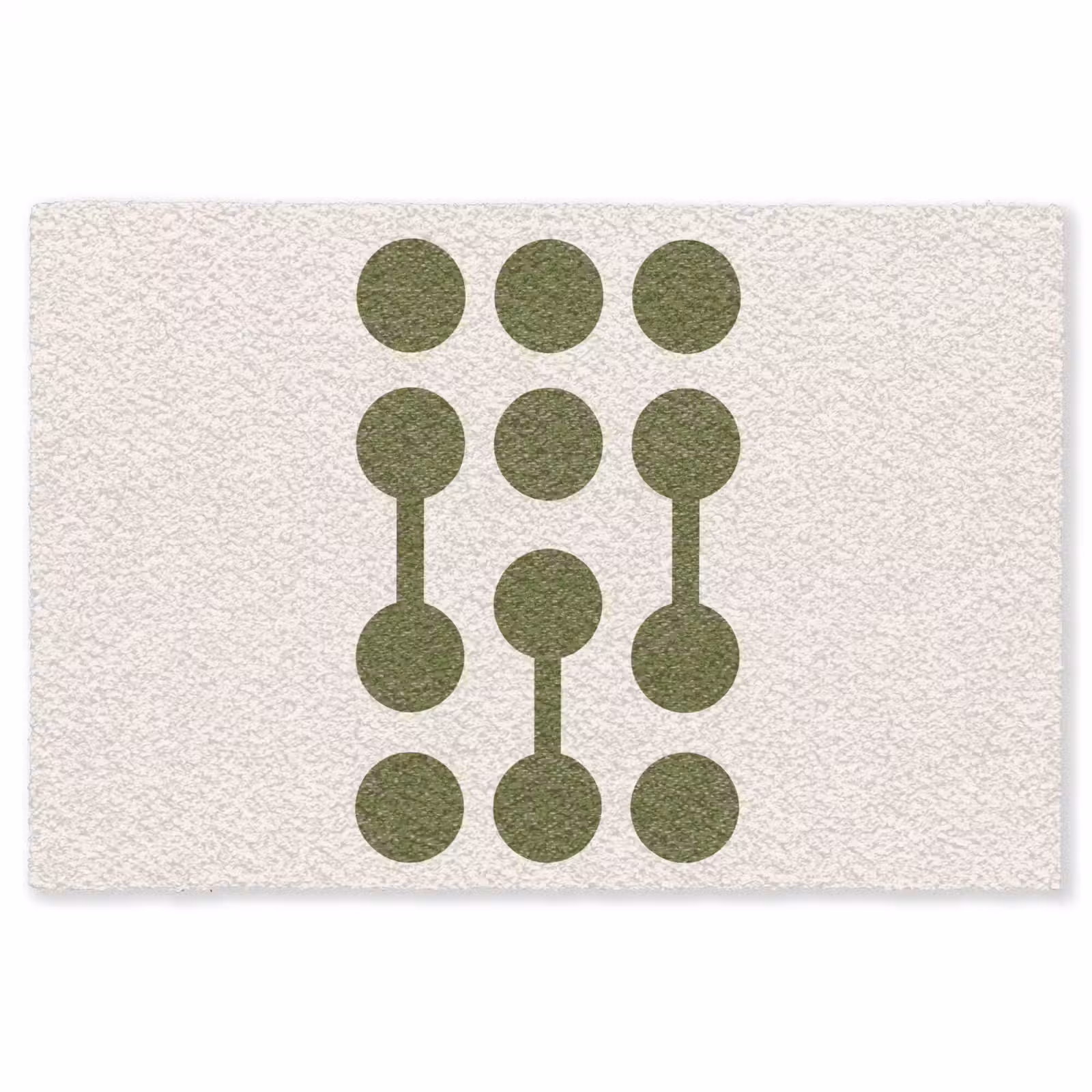 Vloerkleed - Cirkels - Geometrisch - Abstract - Modern - Groen — 1