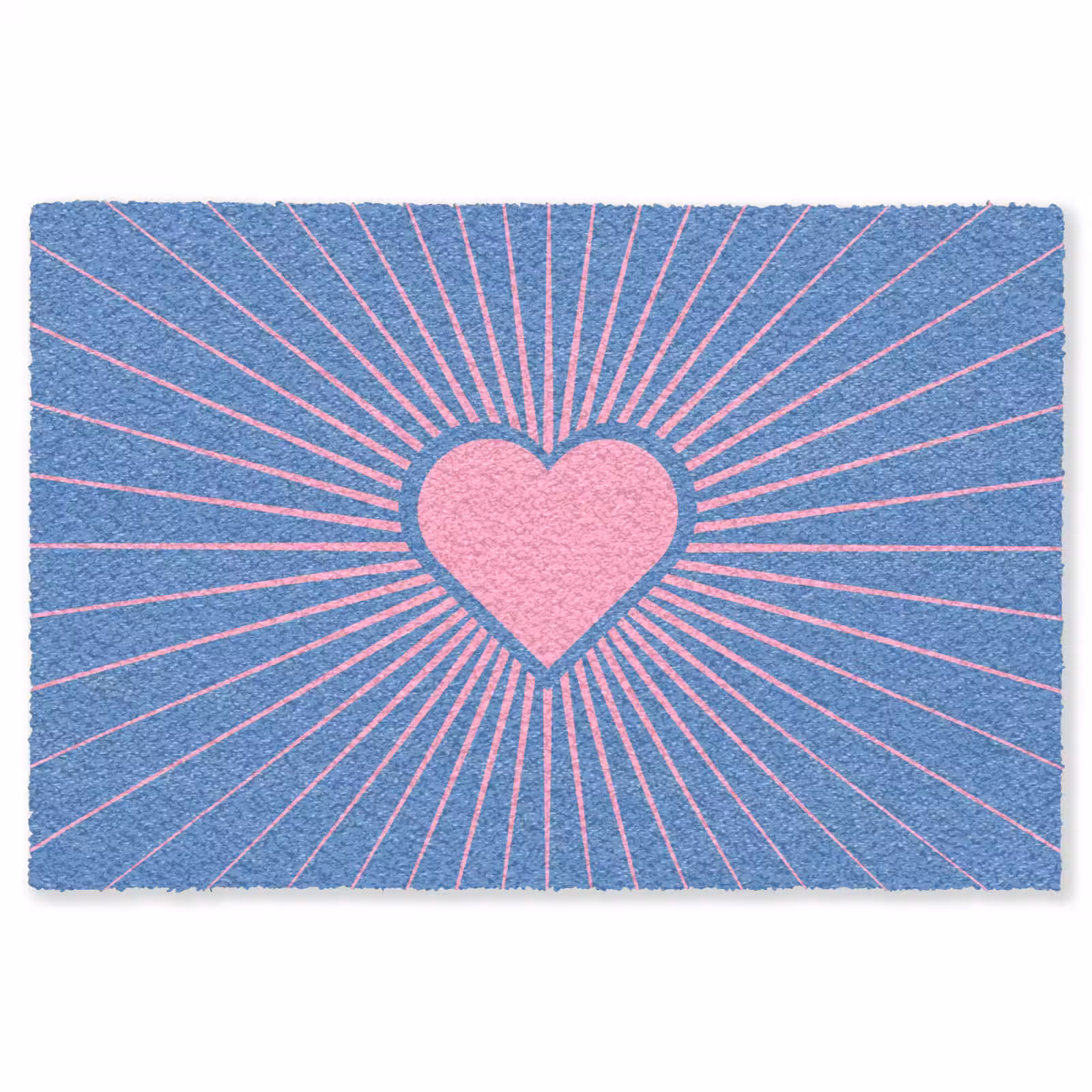 Vloerkleed - Hart - Stralen - Liefde - Modern - Roze — 1