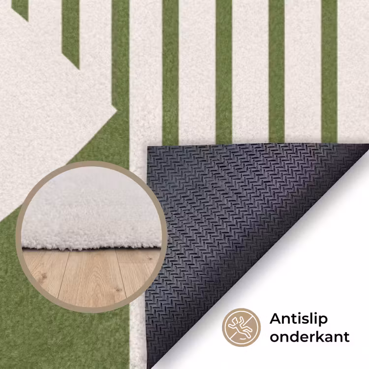 Vloerkleed - Abstract - Oog - Strepen - Modern - Groen — 4