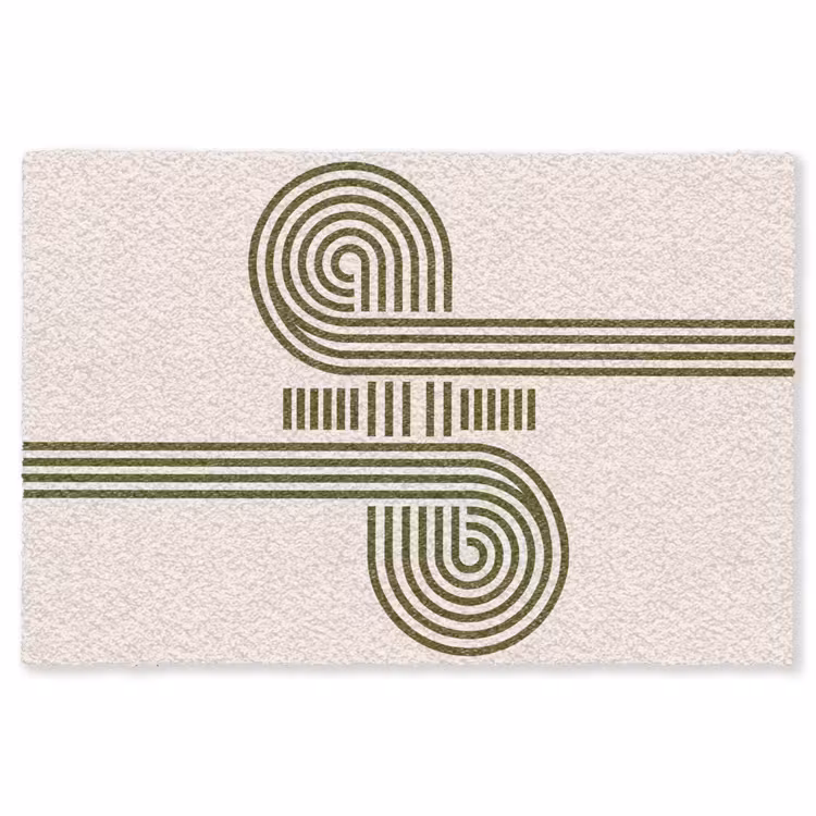 Vloerkleed - Abstract - Vormen - Modern - Groen — 1