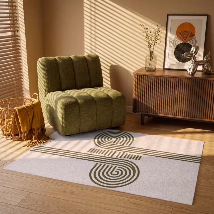 Vloerkleed - Abstract - Vormen - Modern - Groen — 2