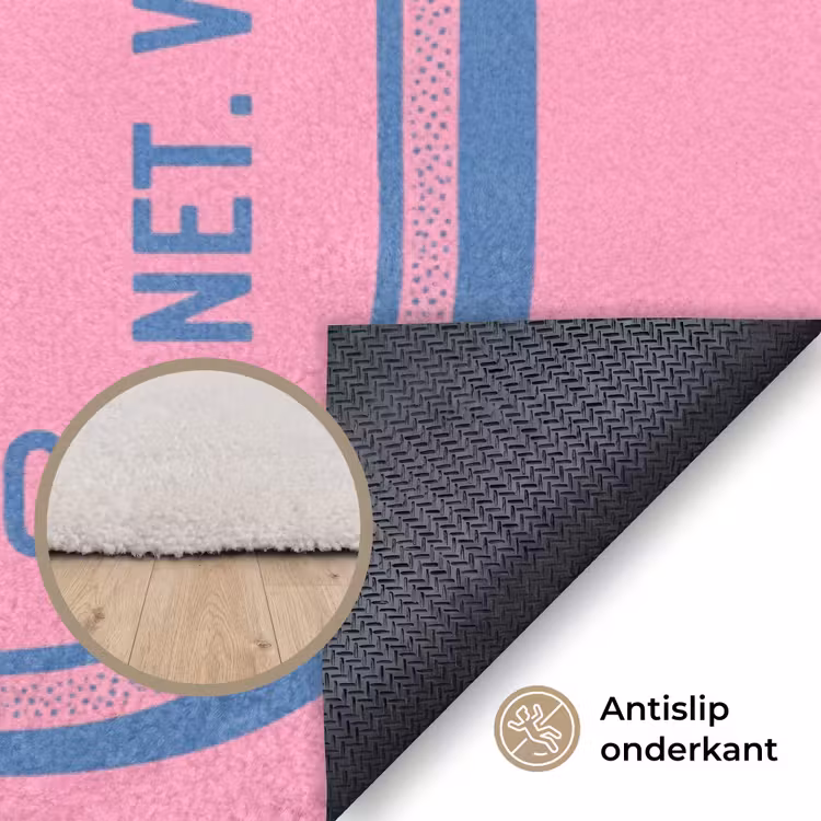 Vloerkleed - Meermin - Sardineblik - Illustratie - Roze - Retro — 4