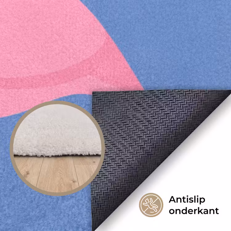 Vloerkleed - Vogel - Paar - Dieren - Modern - Roze — 4
