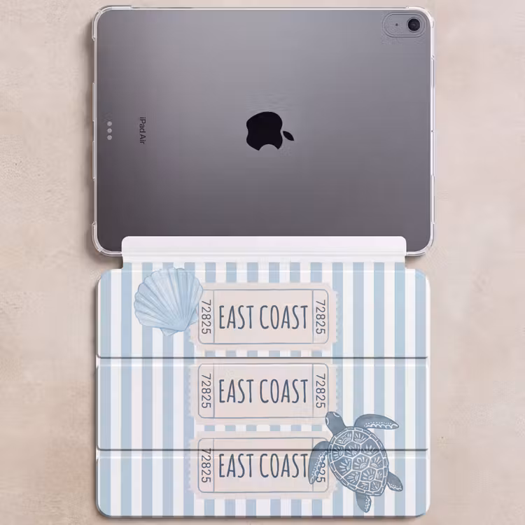 iPad hoes - Schelp - Oceaan - Kust - Blauw - Illustratie — 6