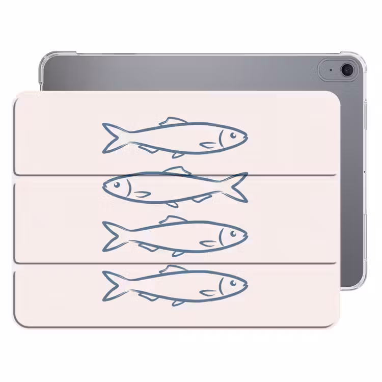 iPad hoes - Vis - Vier - Dieren - Abstract - Blauw — 1