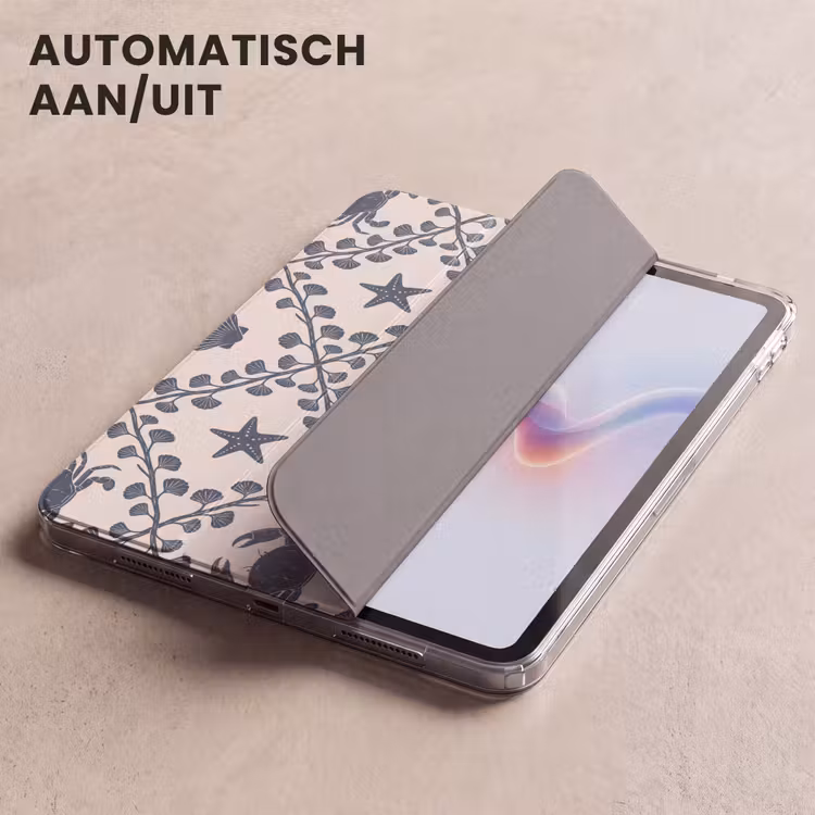 iPad hoes - Zee - Krab - Zeester - Patroon - Blauw — 5