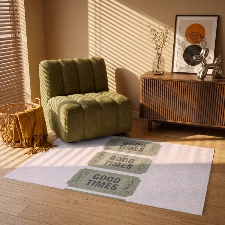 Vloerkleed - Kaartje - Vintage - Groen - Evenement - Collectie — 2