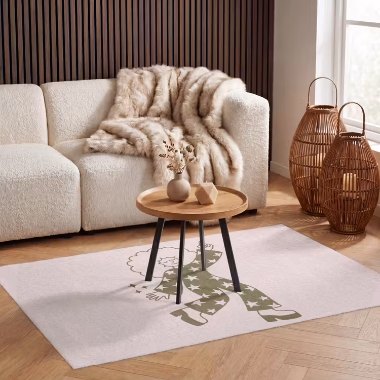 Vloerkleed - Mensen - Dansend - Feest - Vintage - Groen — 3