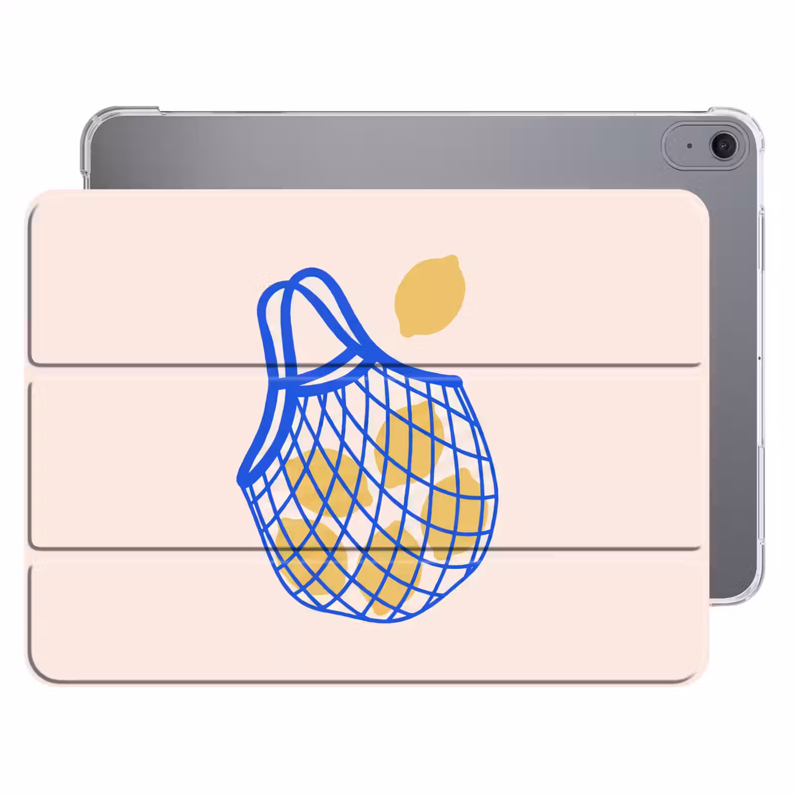 iPad hoes - Eten - Citroen - Boodschappen - Abstract - Geel - Blauw — 1