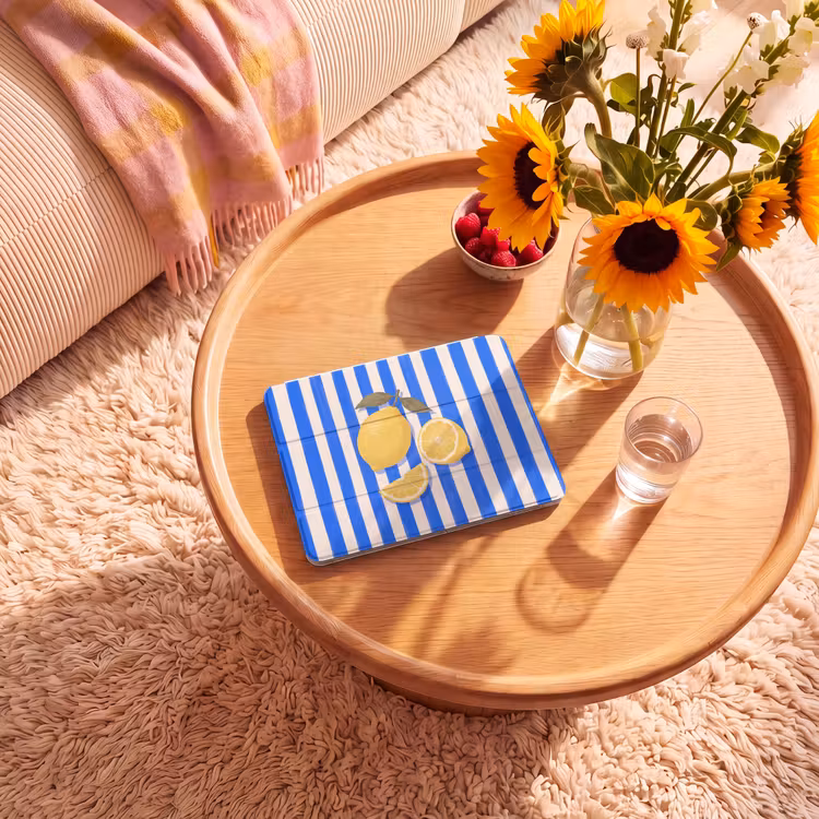 iPad hoes - Fruit - Citroen - Zomer - Geel - Blauw — 2