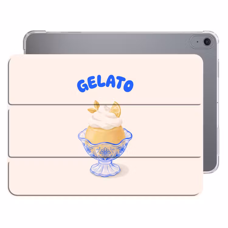 iPad hoes - IJs - Citroen - Illustratie - Geel - Dessert — 1