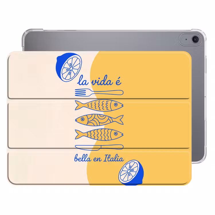 iPad hoes - Italië - Eten - Citroen - Vis - Grafisch — 1