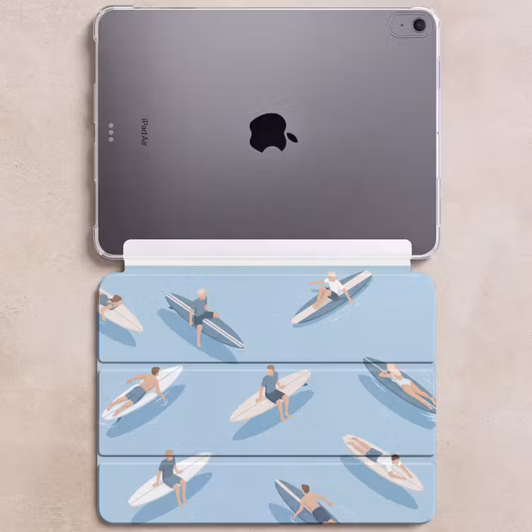 iPad hoes - Mensen - Surfen - Water - Zomer - Illustratie — 6