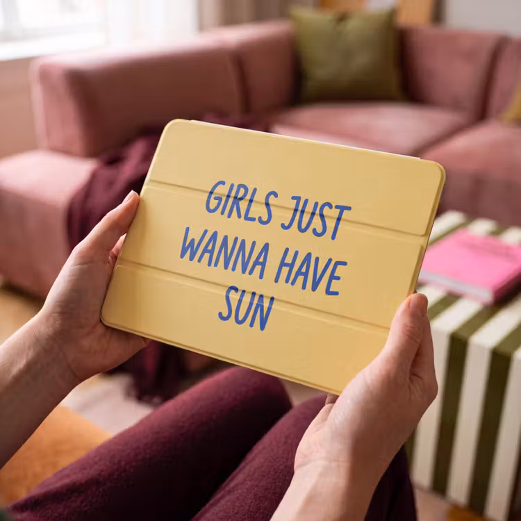 iPad hoes - Tekst - Zon - Zomer - Modern - Geel — 4
