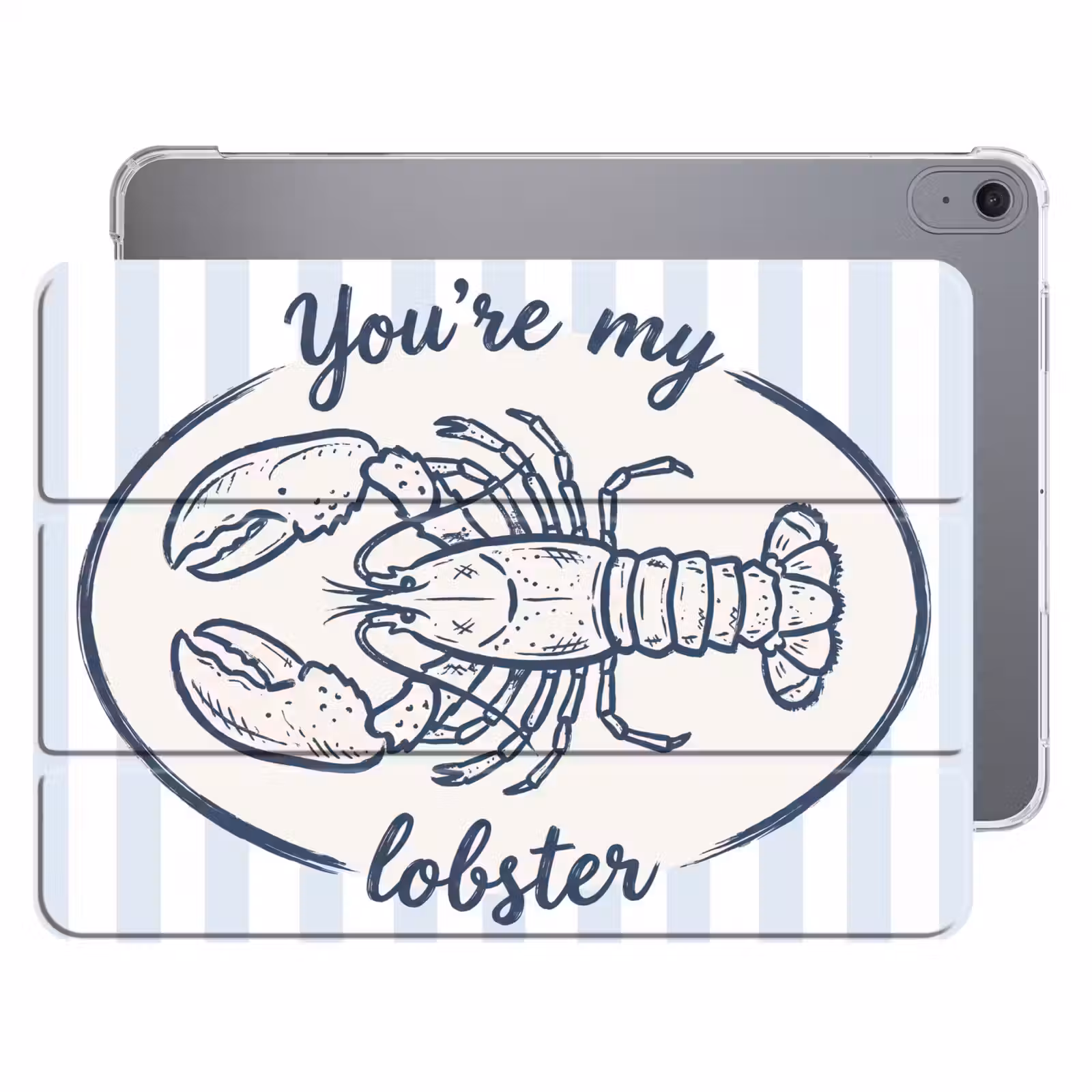 iPad hoes - Kreeft - Illustratie - Liefde - Blauw - Decoratie — 1