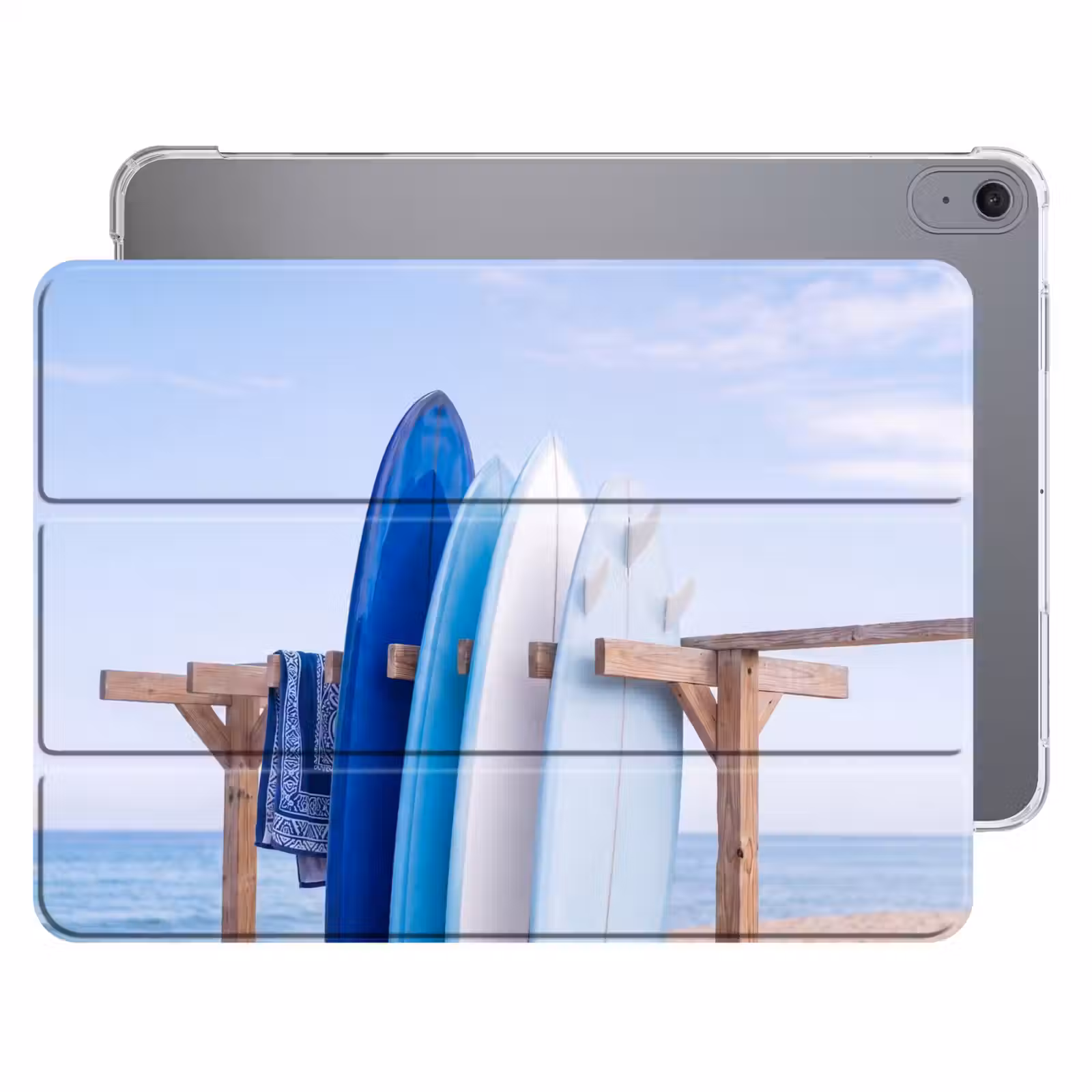 iPad hoes - Surfplank - Strand - Zomer - Blauw - Water — 1