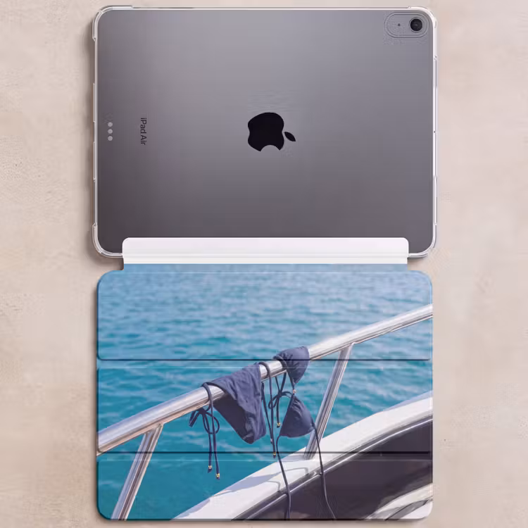 iPad hoes - Bikini - Reling - Zee - Zomer - Blauw — 6