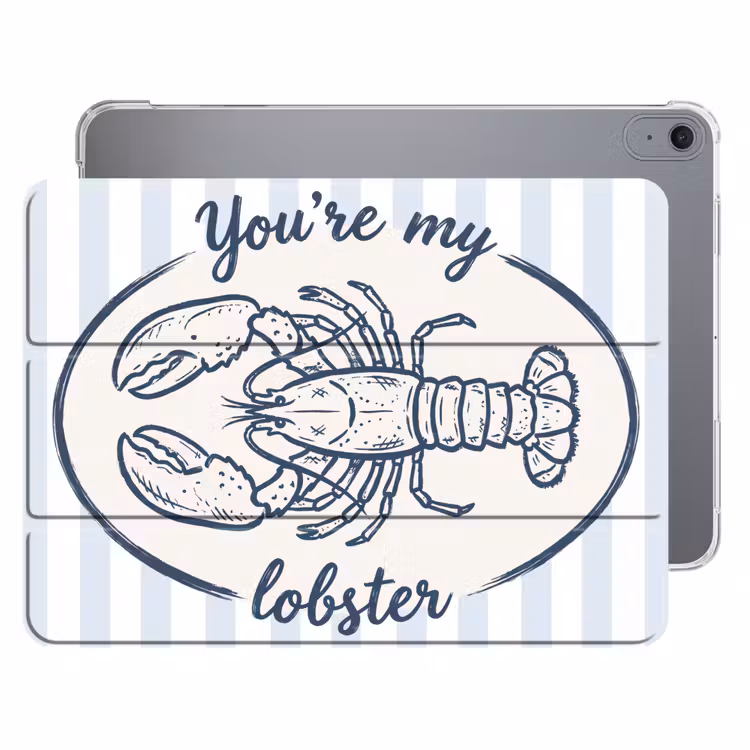 iPad hoes - Kreeft - Illustratie - Liefde - Blauw - Decoratie — 1