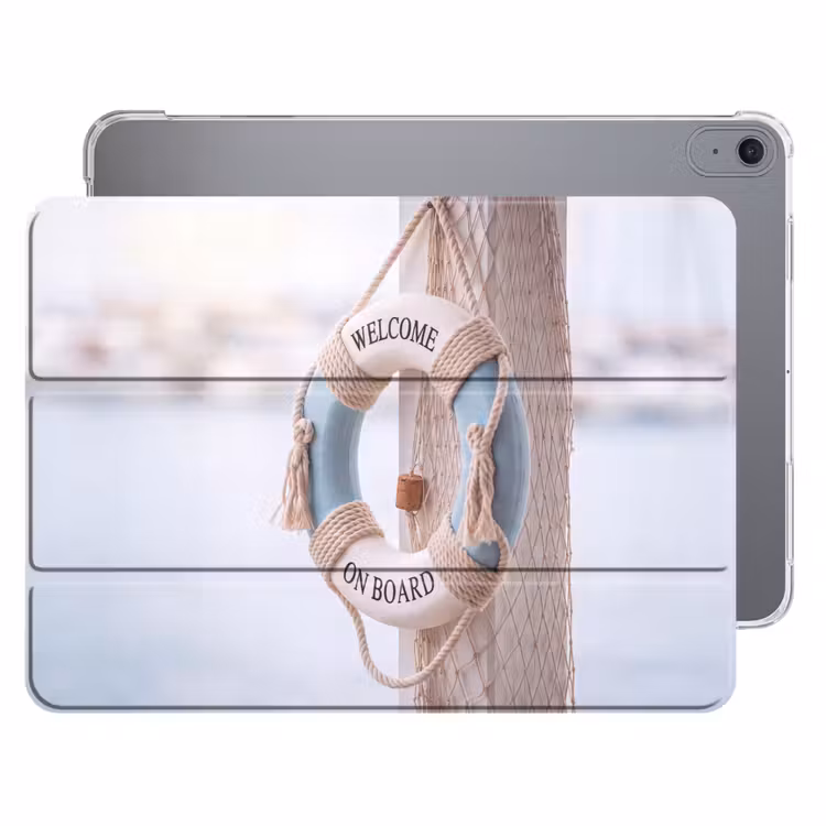 iPad hoes - Reddingsboei - Maritiem - Welkom - Blauw - Wit — 1
