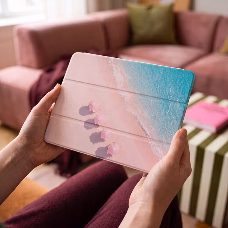 iPad hoes - Strand - Roze zand - Zee - Zomer - Natuur — 4