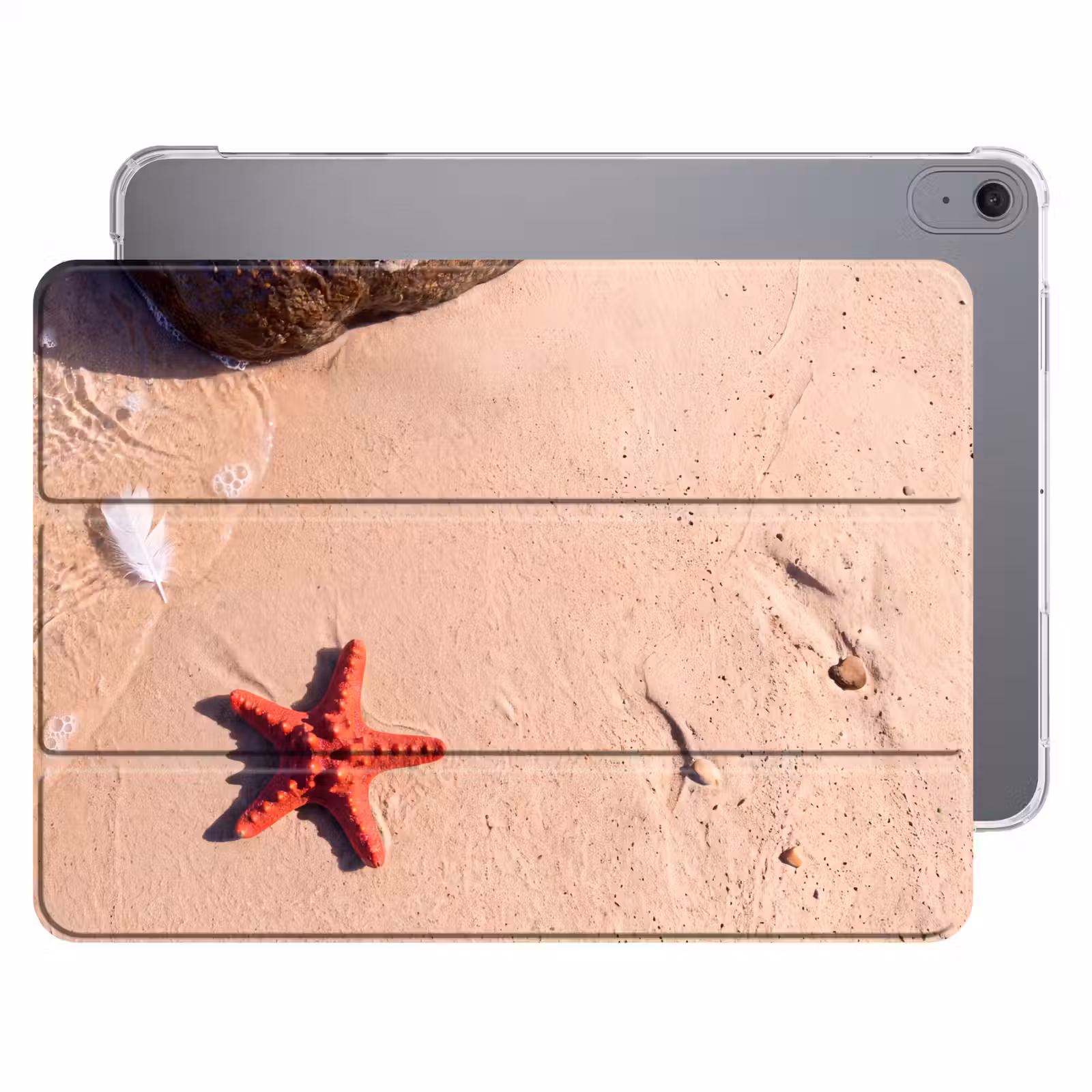 iPad hoes - Dieren - Strand - Zee - Natuur - Rood — 1