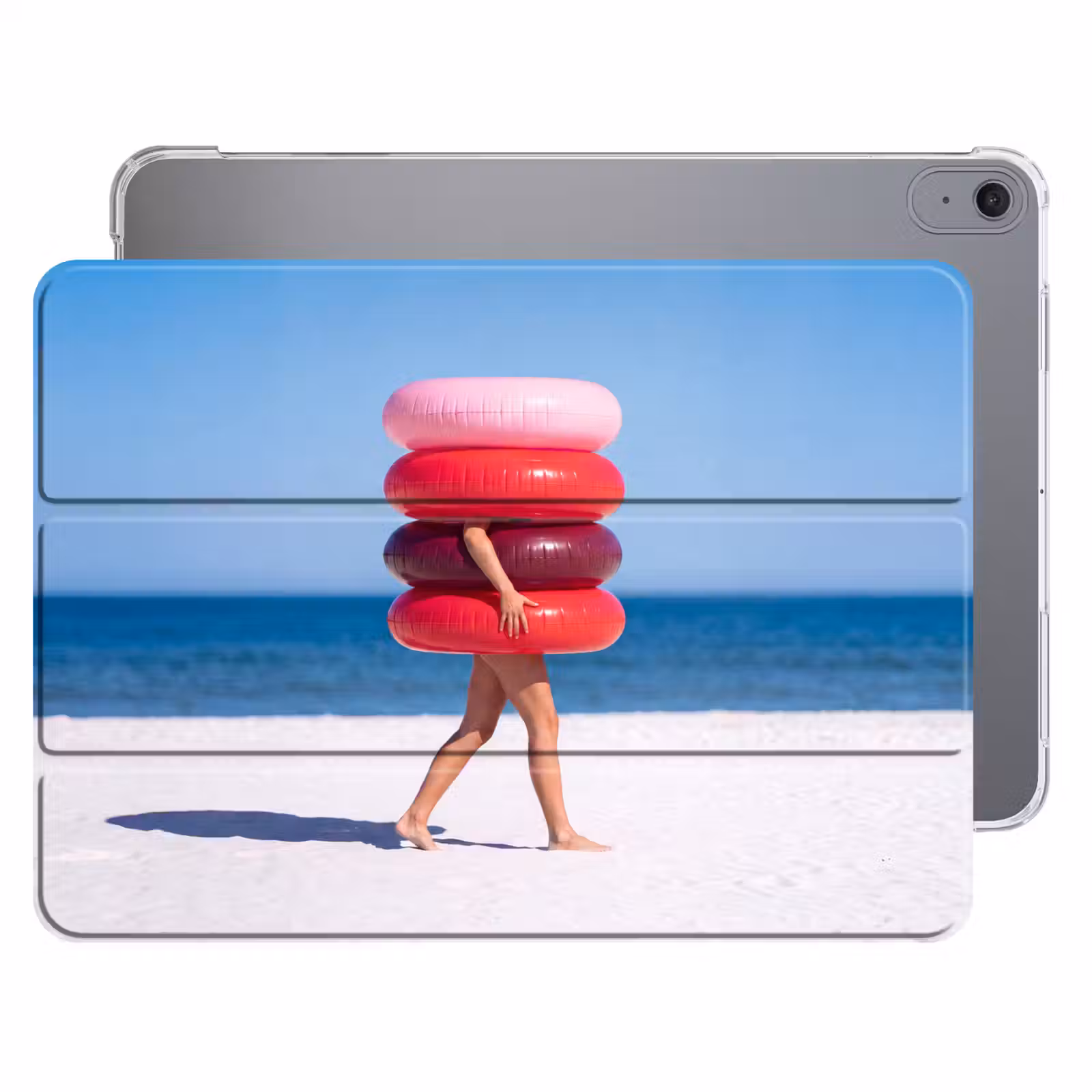 iPad hoes - Mensen - Strand - Zomer - Recreatie - Kleurrijk — 1