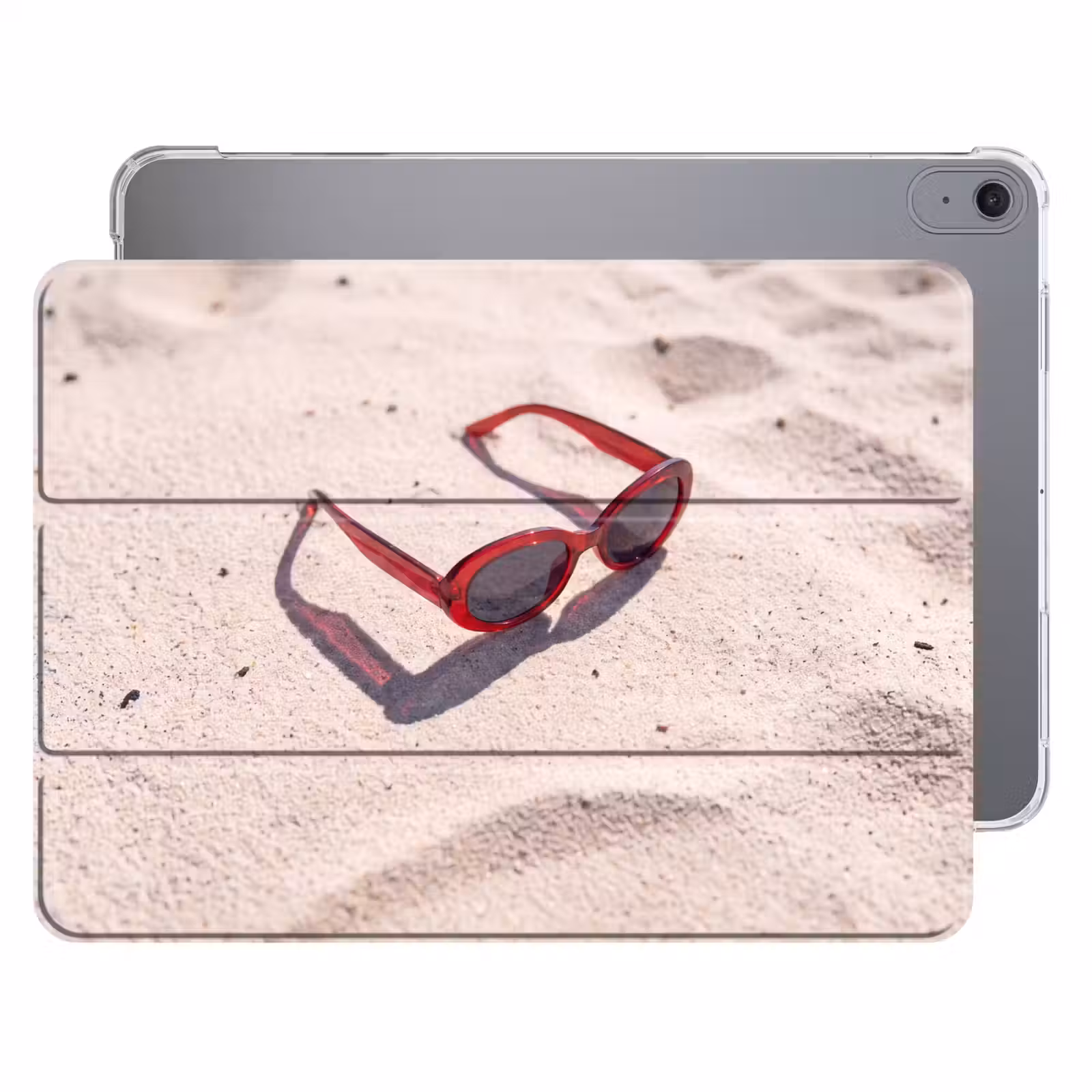 iPad hoes - Zonnebril - Strand - Vakantie - Rood — 1