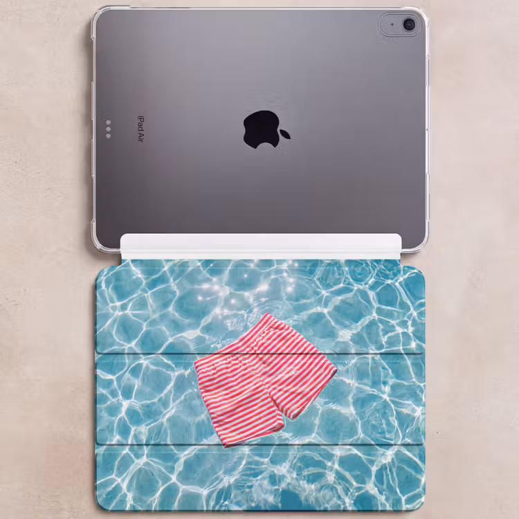 iPad hoes - Zwemkleding - Gestreept - Water - Zomer - Rood-wit — 6