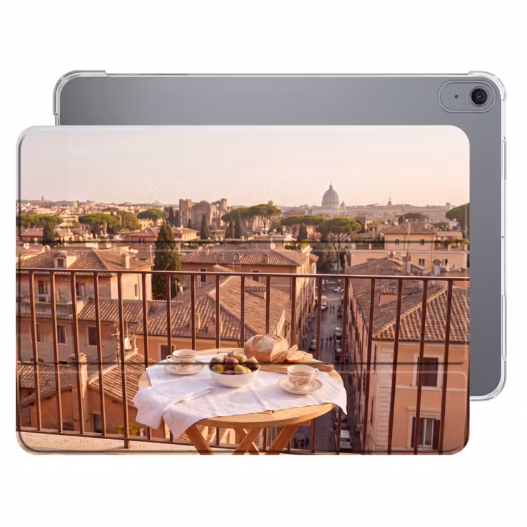 iPad hoes - Eten - Ontbijt - Balkon - Stad - Zonsopgang — 1