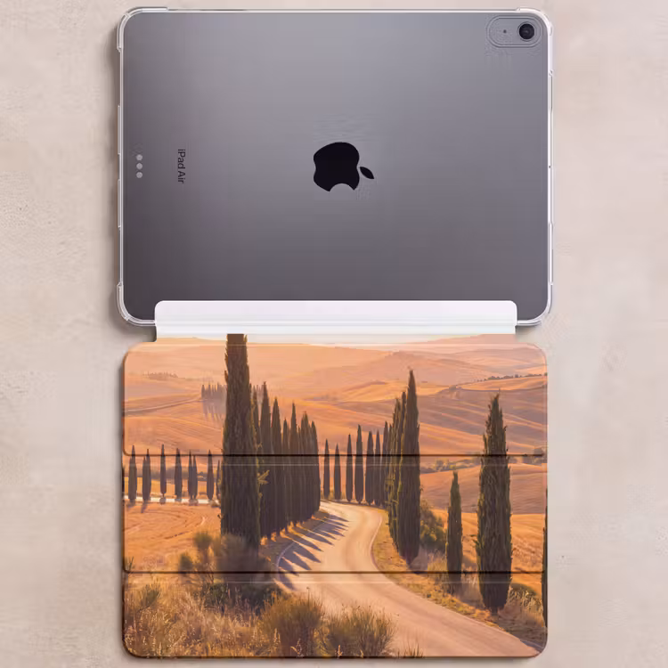 iPad hoes - Landschap - Weg - Bomen - Natuur - Goud — 6