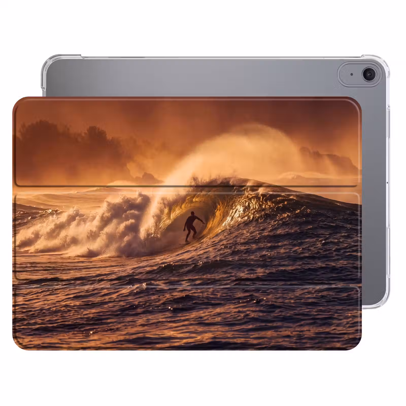 iPad hoes - Surfer - Golf - Oceaan - Sport - Oranje — 1