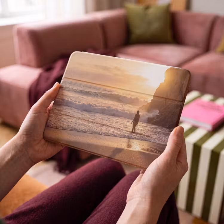 iPad hoes - Mensen - Oceaan - Zonsondergang - Kust - Goud — 4