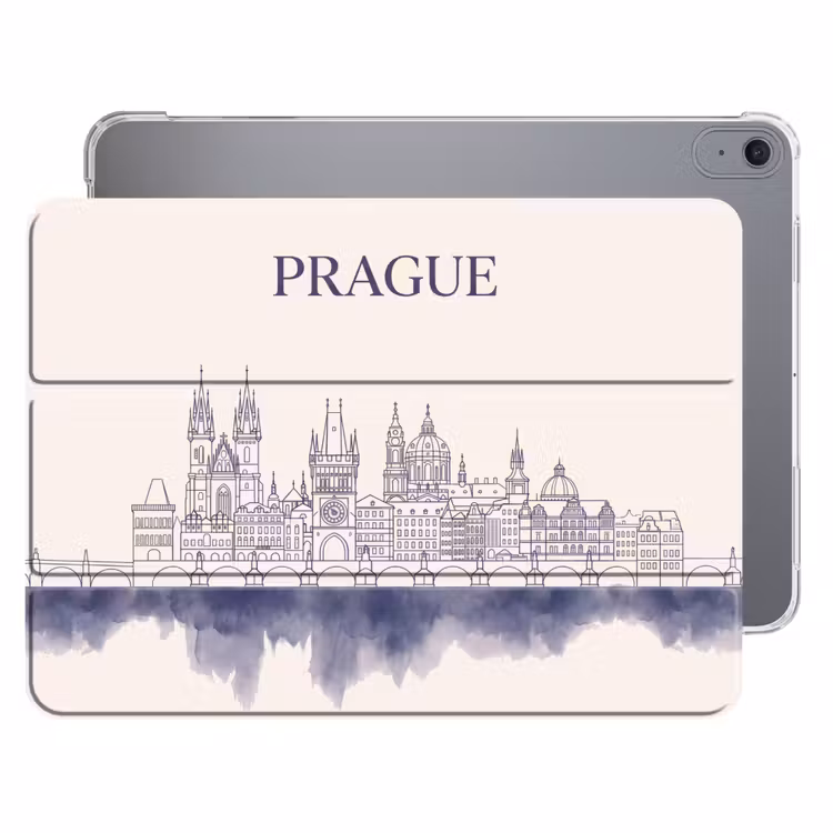 iPad hoes - Praag - Skyline - Architectuur - Blauw — 1