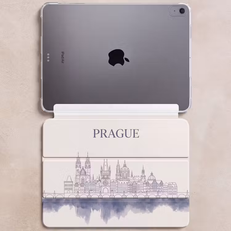 iPad hoes - Praag - Skyline - Architectuur - Blauw — 6