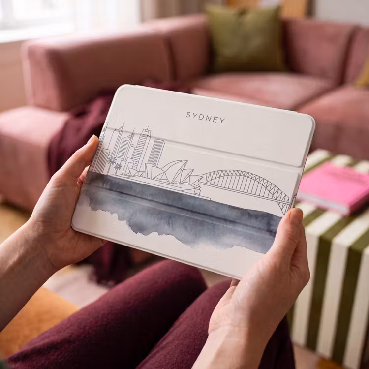 iPad hoes - Stad - Skyline - Architectuur - Minimalistisch - Blauw — 4
