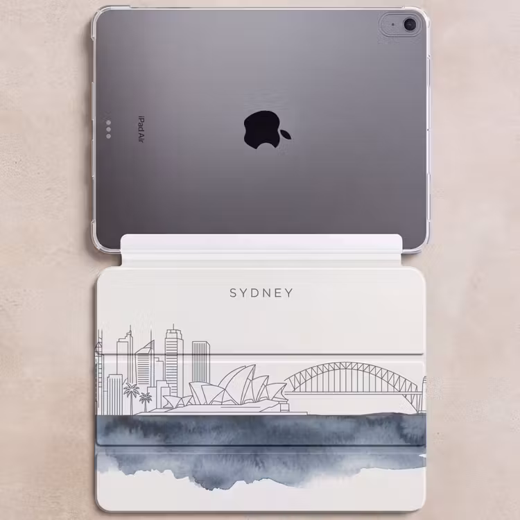 iPad hoes - Stad - Skyline - Architectuur - Minimalistisch - Blauw — 6