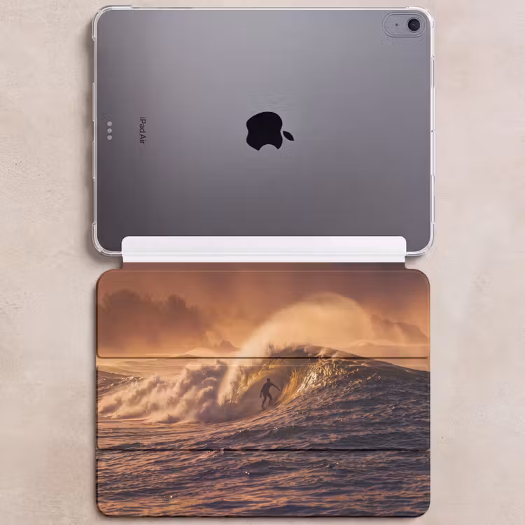 iPad hoes - Surfer - Golf - Oceaan - Sport - Oranje — 6