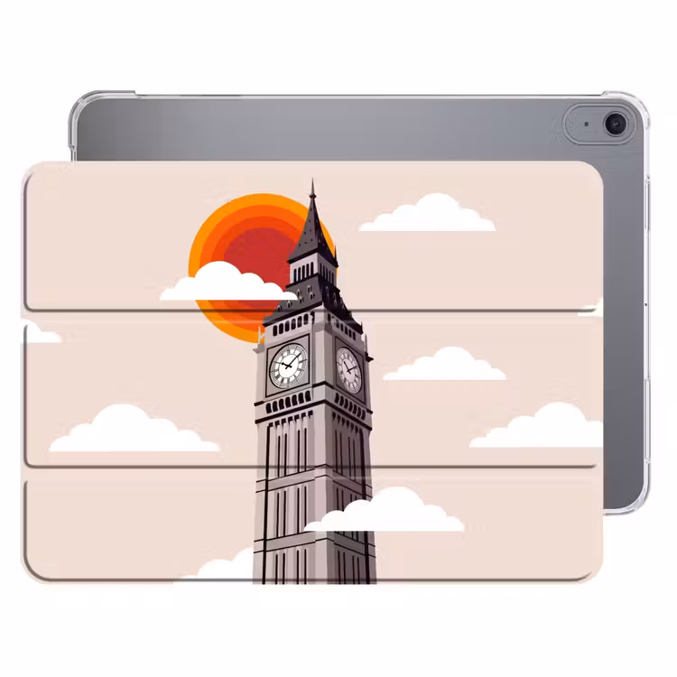 iPad hoes - Toren - Klok - Londen - Architectuur - Retro — 1