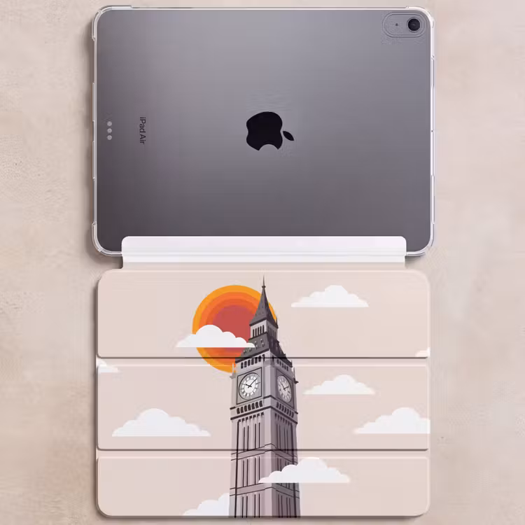 iPad hoes - Toren - Klok - Londen - Architectuur - Retro — 6