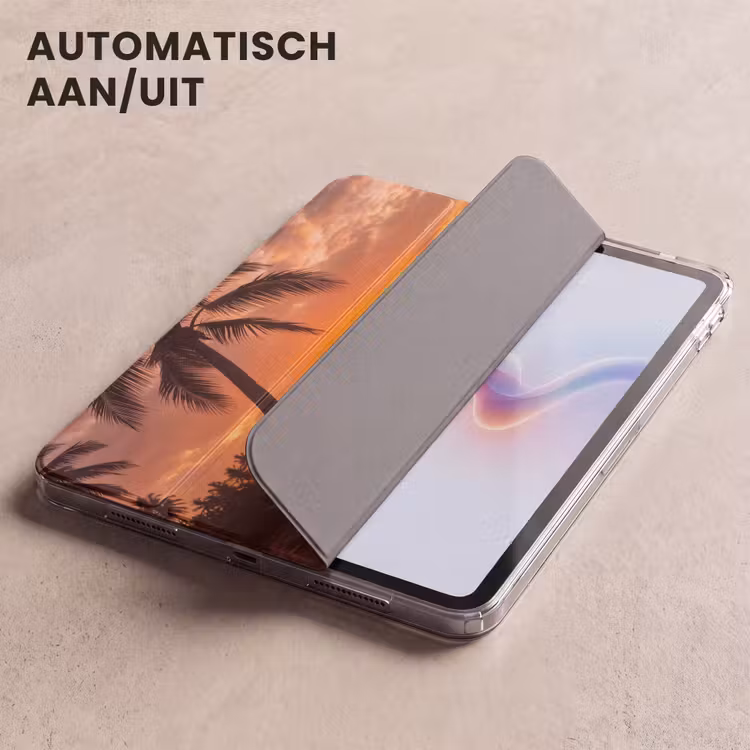 iPad hoes - Vrouw - Surfplank - Strand - Zonsondergang - Oranje — 5