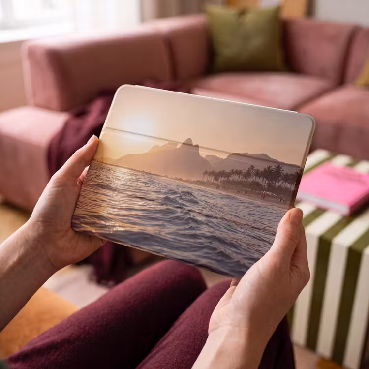 iPad hoes - Zee - Golven - Zonsondergang - Kust - Goud — 4