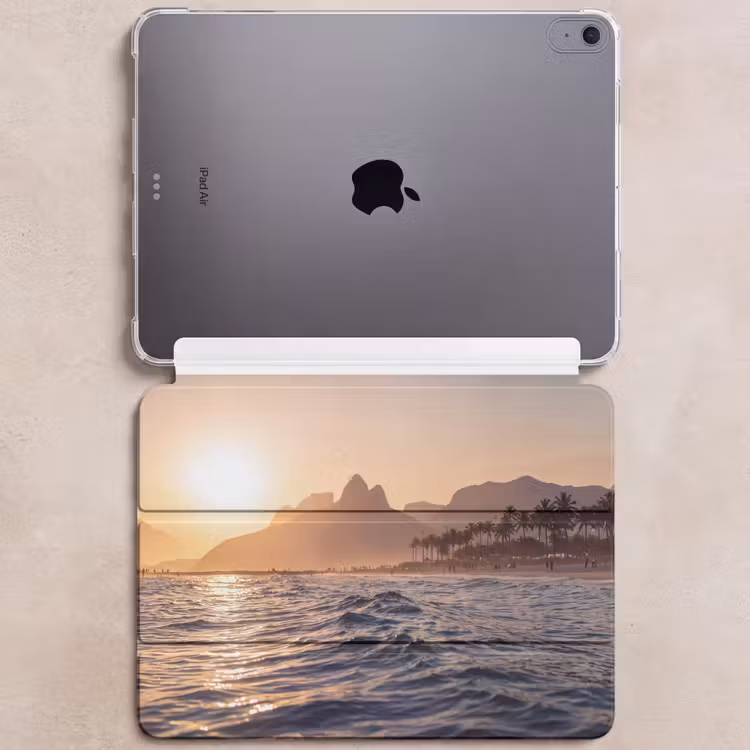 iPad hoes - Zee - Golven - Zonsondergang - Kust - Goud — 6