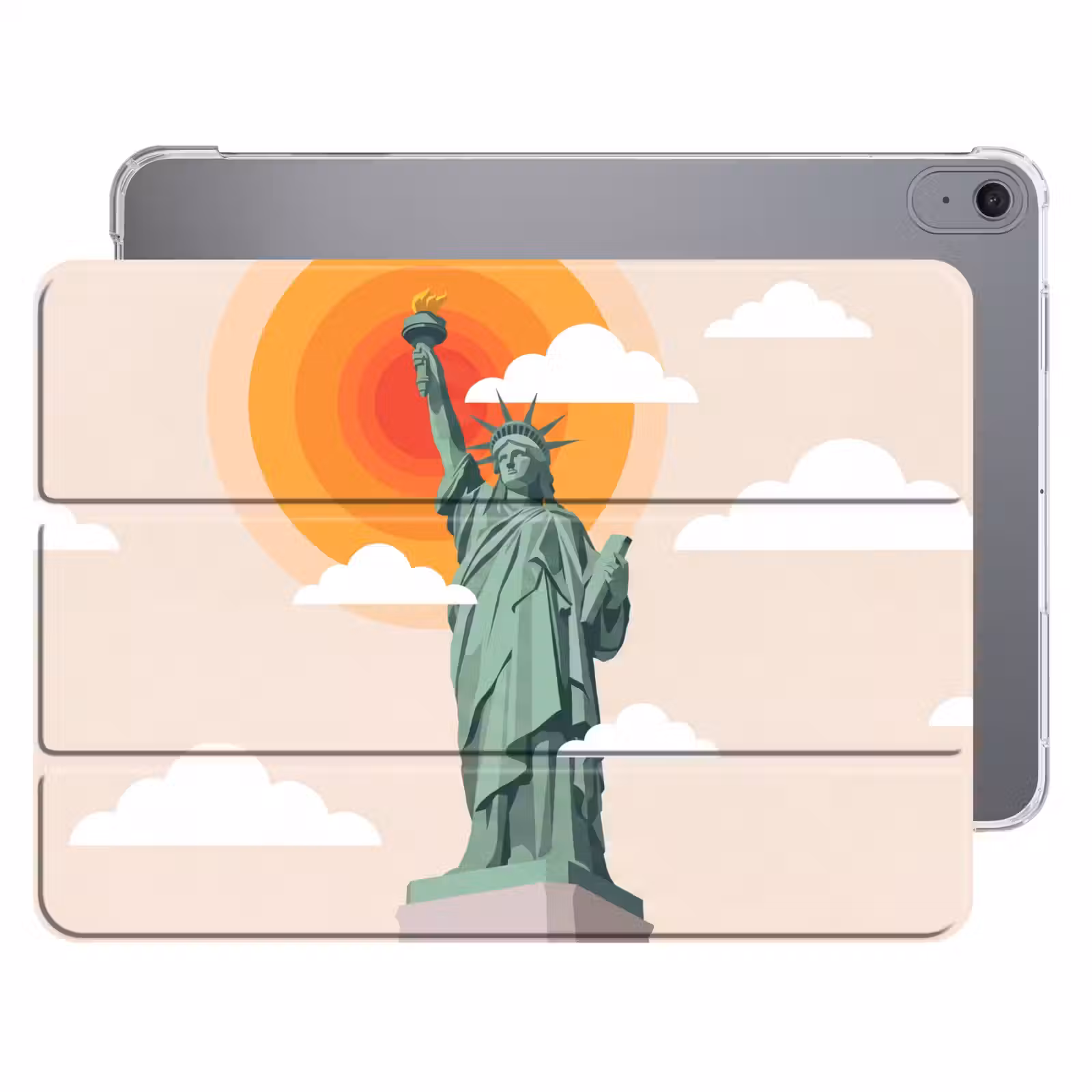 iPad hoes - Vrijheidsbeeld - New York - Zon - Modern — 1