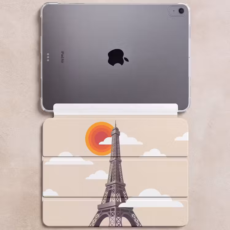 iPad hoes - Eiffeltoren - Zon - Architectuur - Abstract - Beige — 6