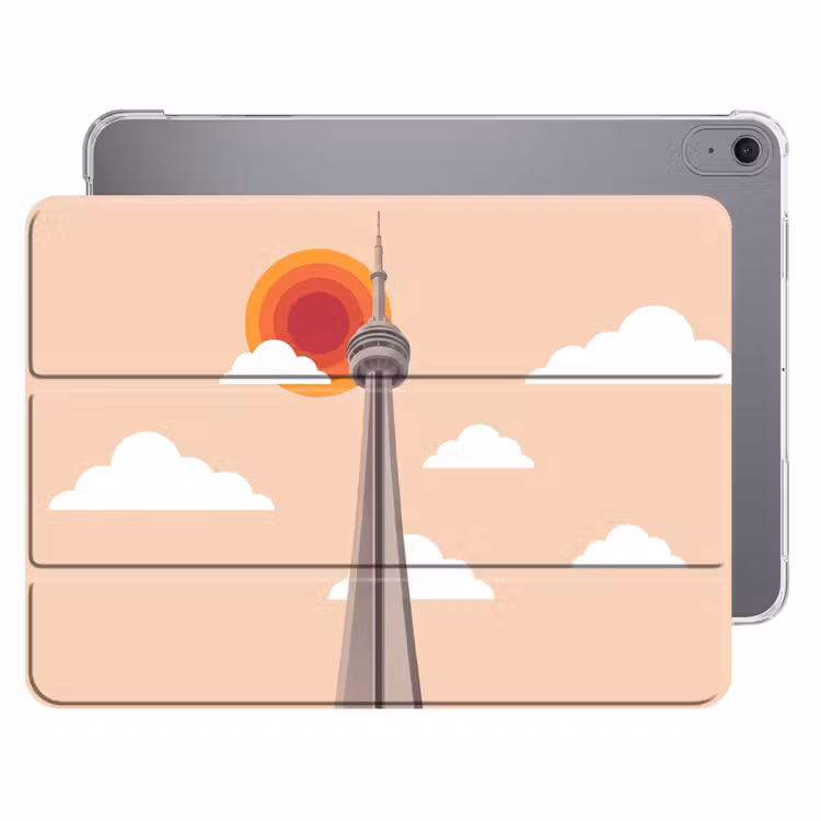iPad hoes - Stad - Gebouw - Architectuur - Retro - Oranje — 1